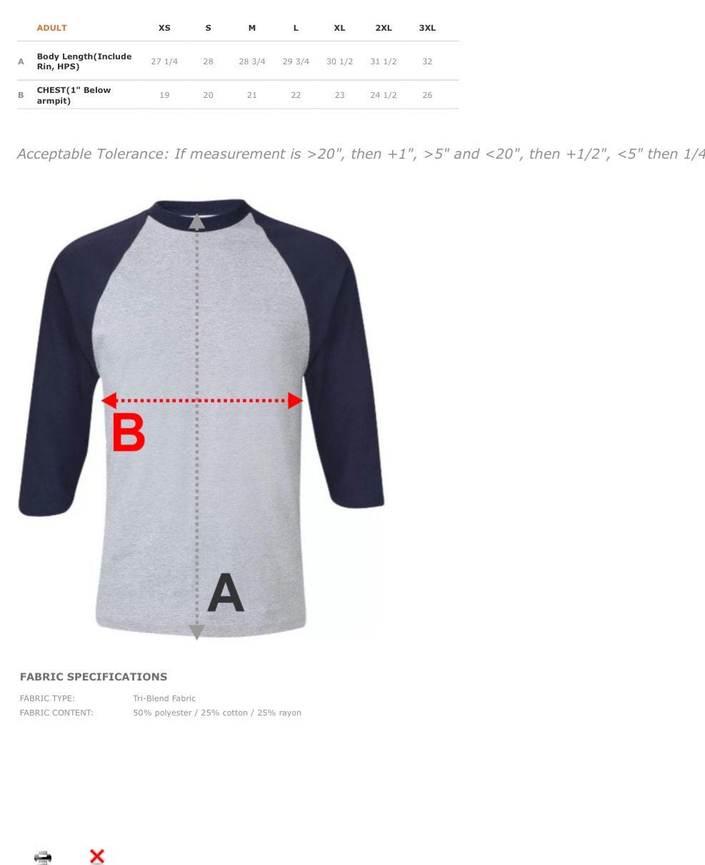 Unisex Triblend 3/4 Sleeve Raglan Baseball T-Shirt