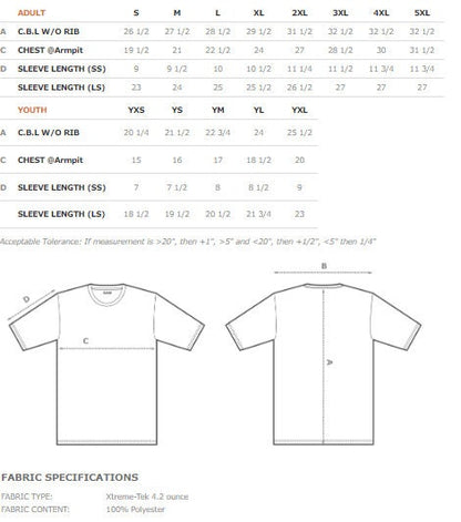 Performance Crewneck T-Shirt/UPF 50 + Moisture Wicking