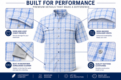 Plaid Performance Fishing Shirt