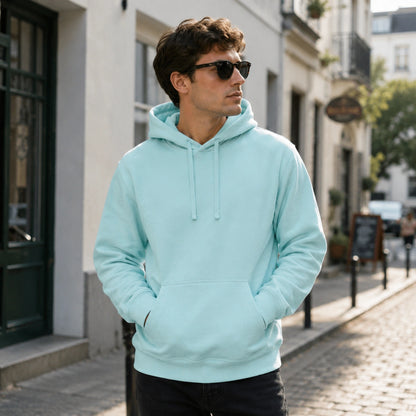 Heavyweight Cotton-Blend Pullover Hoodie