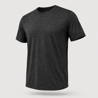 CloudFlex PS376 short-sleeve performance tee in Heather Black