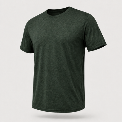 CloudFlex PS376 short-sleeve performance tee in Heather Forest