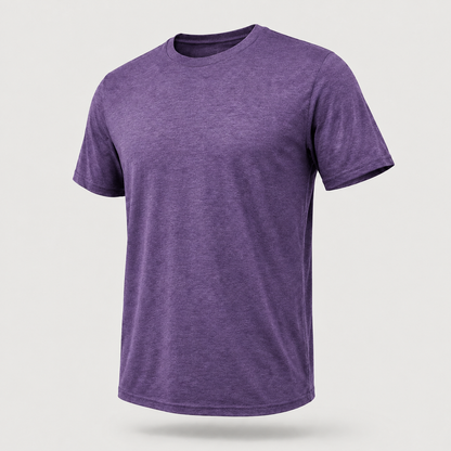 CloudFlex PS376 short-sleeve performance tee in Heather Purple