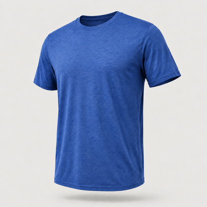 CloudFlex PS376 short-sleeve performance tee in Heather Royal