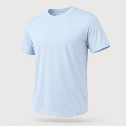 CloudFlex PS376 short-sleeve performance tee in Ice Blue