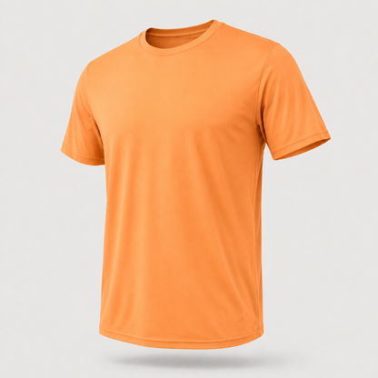 CloudFlex PS376 short-sleeve performance tee in Orange Sherbet